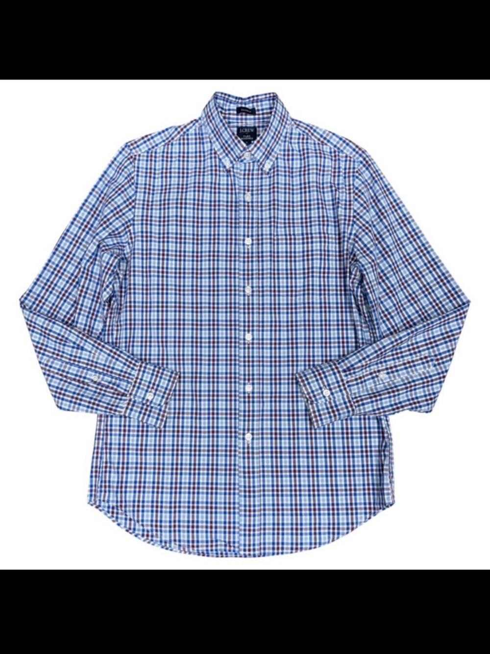 J. CREW Men's EUC Classic Flex Washed Checkered Plaid Button‎ Shirt | Size S
